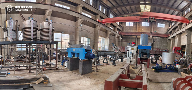 A sample model of the black soldier fly larvae meal production line for trial operation